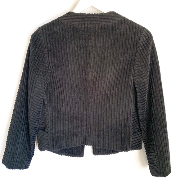 SEE BY CHLOÉ Ribbed Modern Black Blazer - Picture 4 of 8